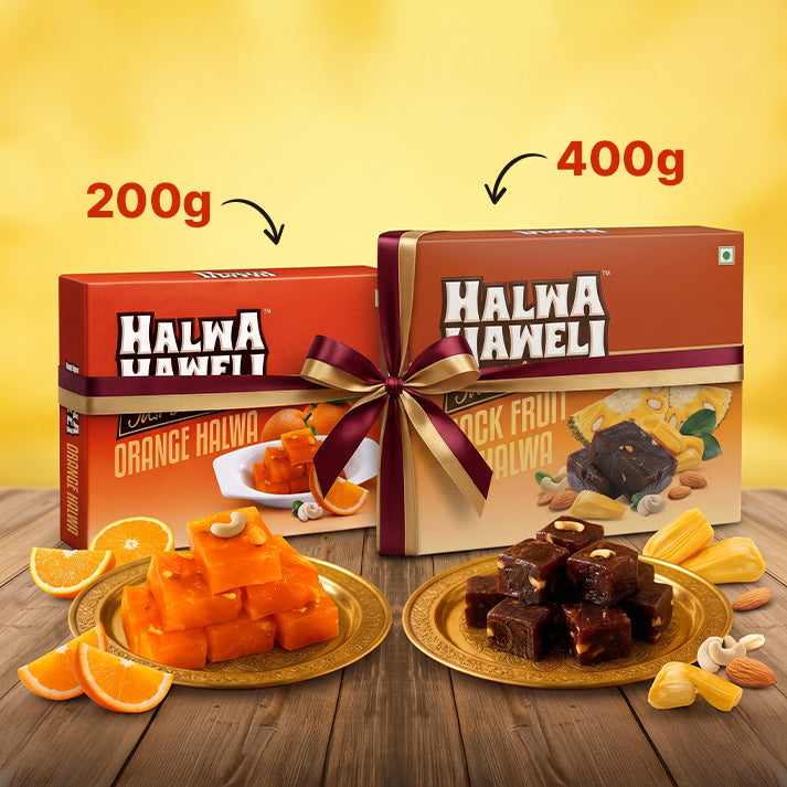 Orange Halwa & Jackfruit Halwa Combo 200g + 400g – Authentic, Kerala Halwa