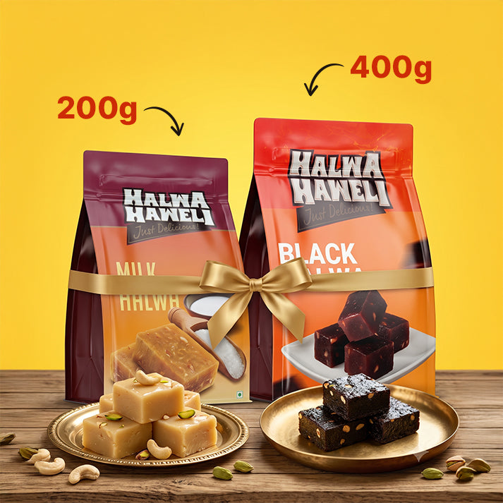 Milk Halwa & Black Halwa Combo 200g + 400g– Authentic, Kerala Halwa
