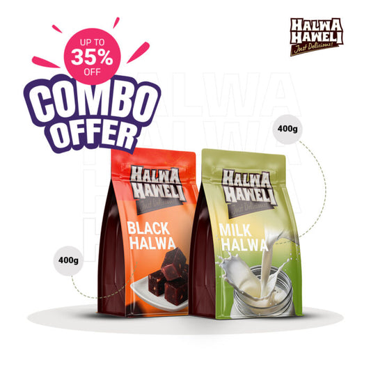 Halwa Combo – Black & Milk (400g Each)