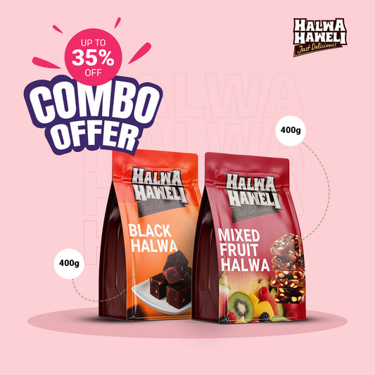 Halwa Combo – Black & Mixed Fruit (400g Each)