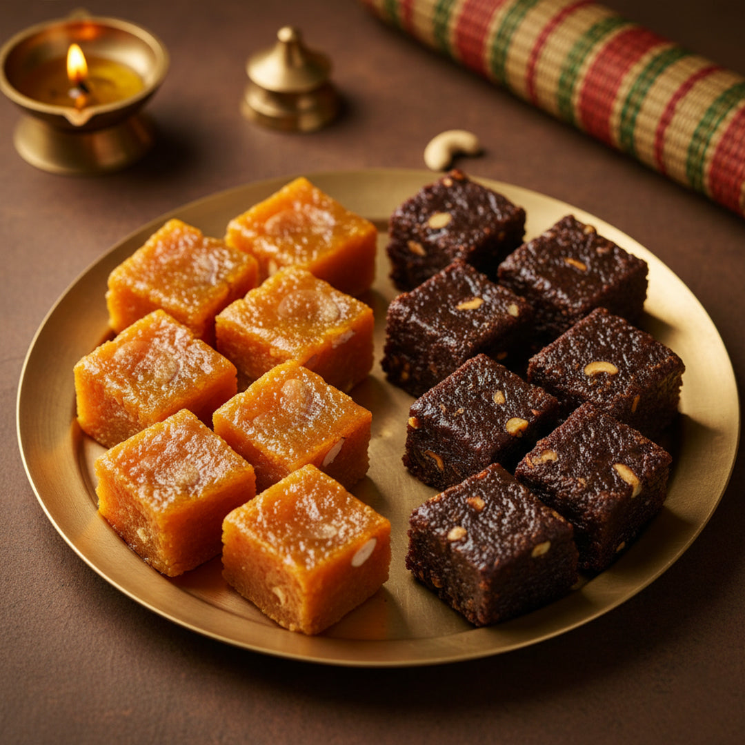 Buy Black & Milk Halwa Combo – (400g Each) Online | Halwa Haweli