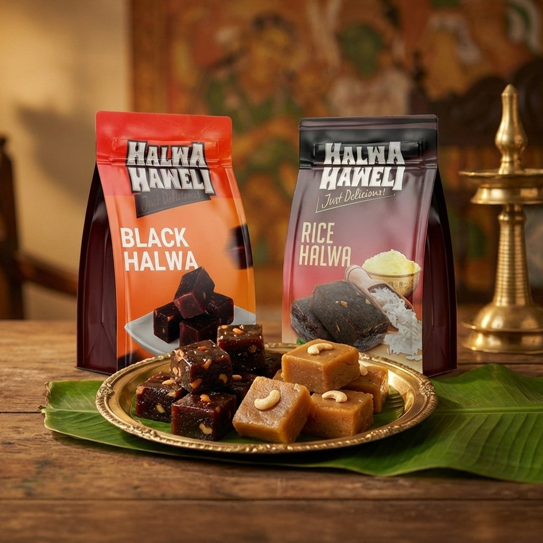 Halwa Haweli Black Halwa & Rice Halwa Combo – Authentic, Indian Halwa