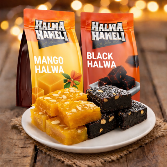 Halwa Haweli Black Halwa & Mango Halwa Combo – Authentic, Indian Halwa