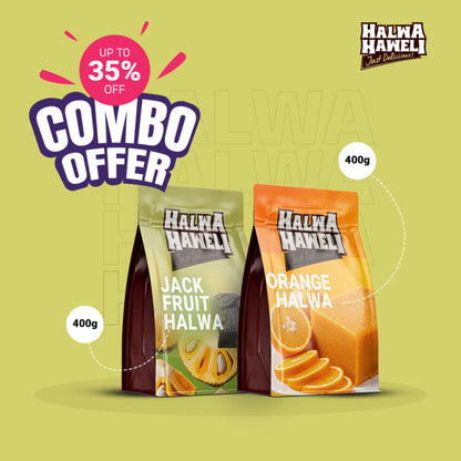 Exotic Fruit Halwa Combo – Jackfruit & Orange (400g Each)