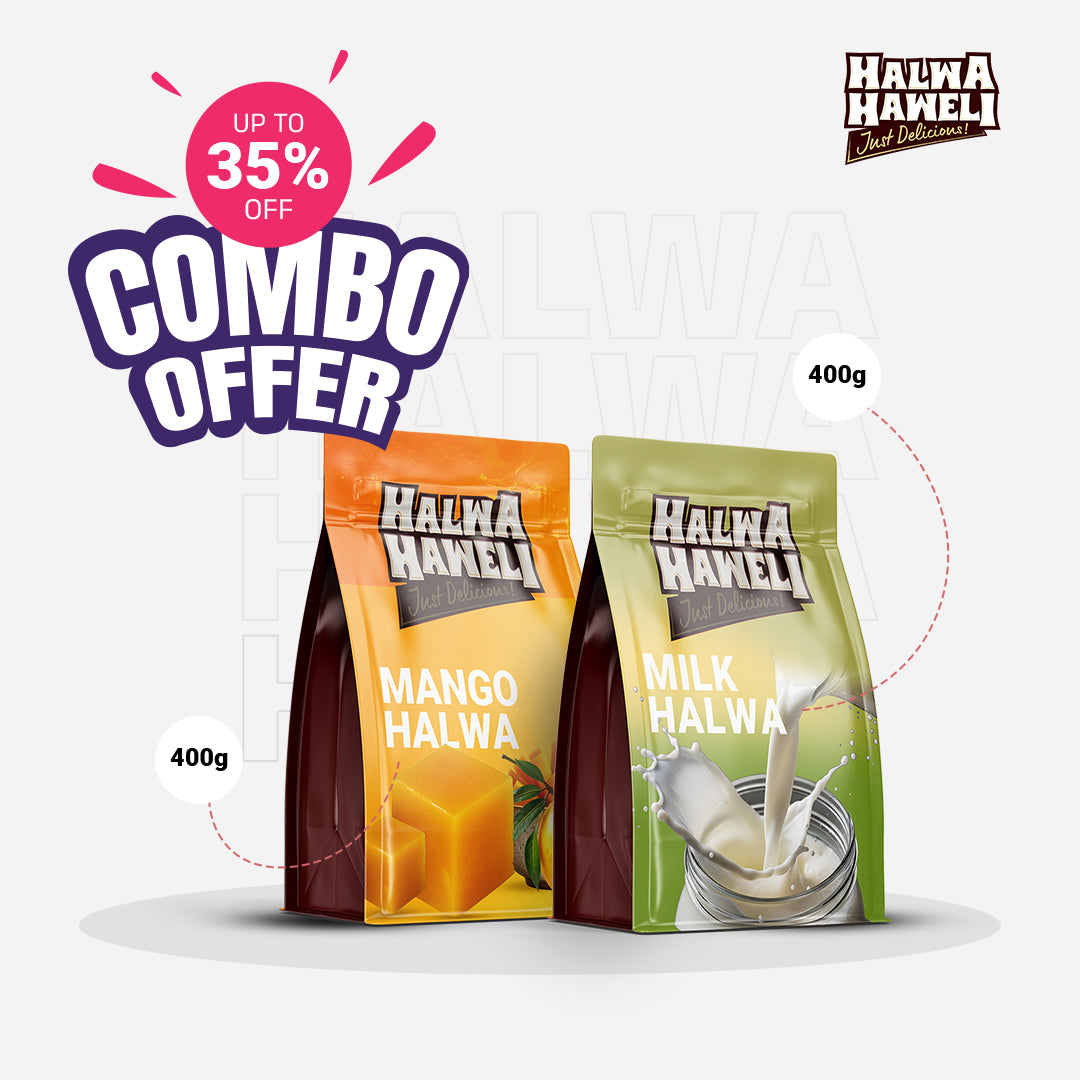 Traditional Halwa Combo – Mango & Milk (400g Each)