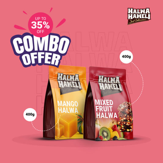 Fruit Halwa Combo – Mango & Mixed Fruit (400g Each)