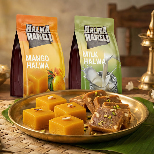 Halwa Haweli Mango Halwa & Milk Halwa Combo – Authentic, Indian Halwa