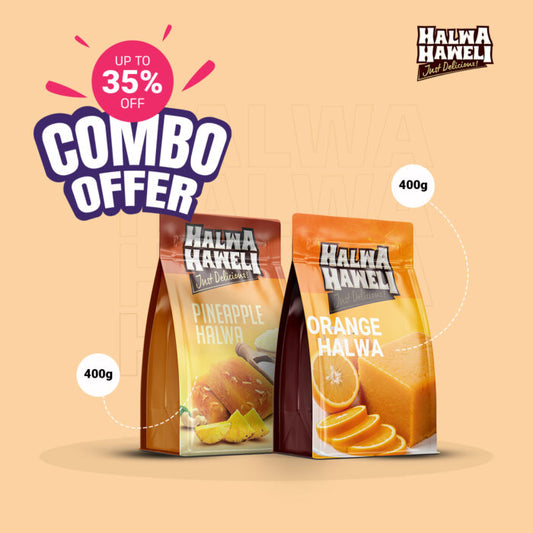 Fruit Halwa Combo – Pineapple & Orange (400g Each)