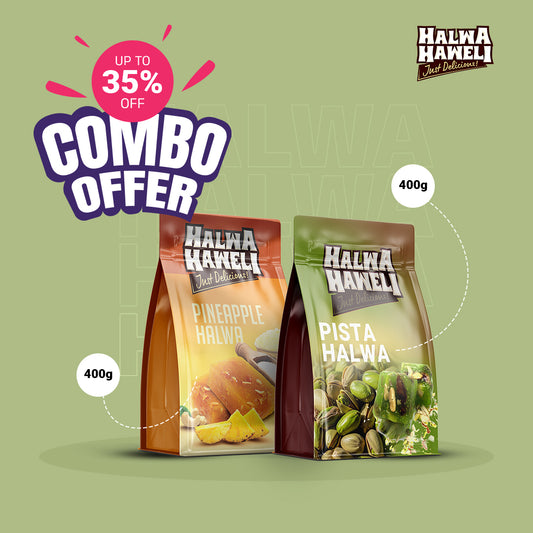 Premium Halwa Combo – Pineapple & Pista (400g Each)