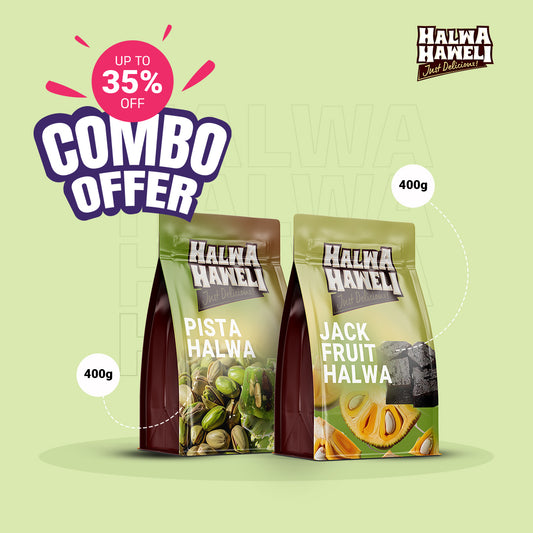 Premium Halwa Combo – Pista & Jackfruit (400g Each)