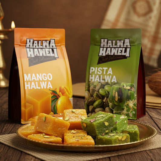 Halwa Haweli Mango Halwa & Pista Halwa Combo – Premium, Indian Halwa