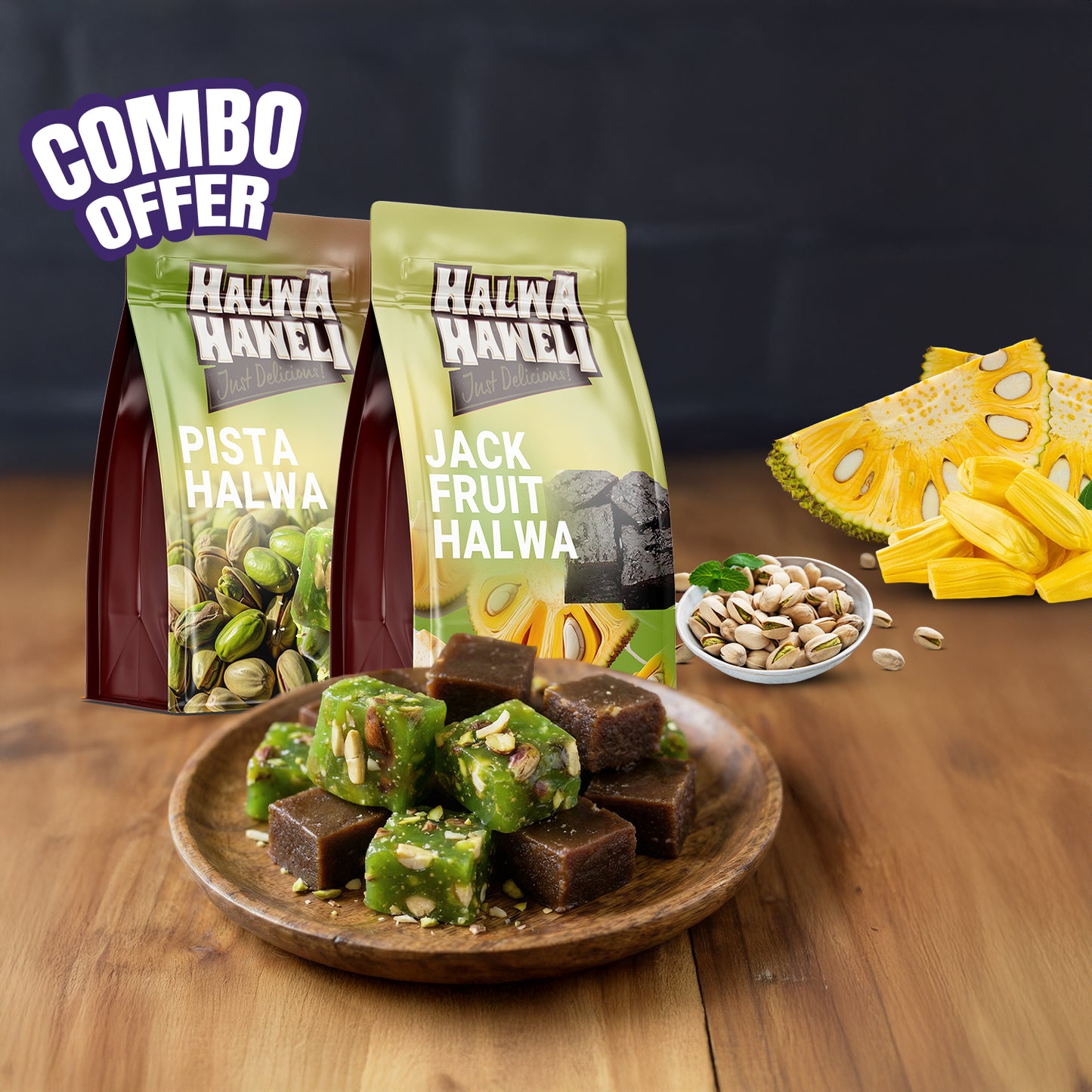 Halwa Haweli Pista Halwa & Jackfruit Halwa Combo – Authentic, Indian Halwa