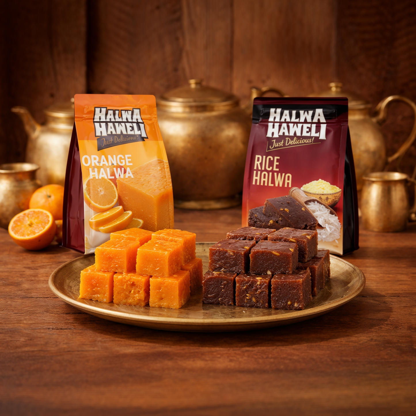 Halwa Haweli Rice Halwa & Orange Halwa Combo – Authentic, Indian Halwa