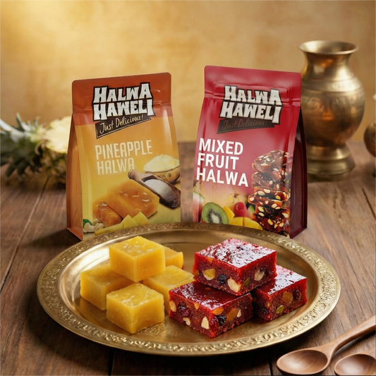 Fruit Halwa Combo – Pineapple & Mixed Fruit (400g Each)